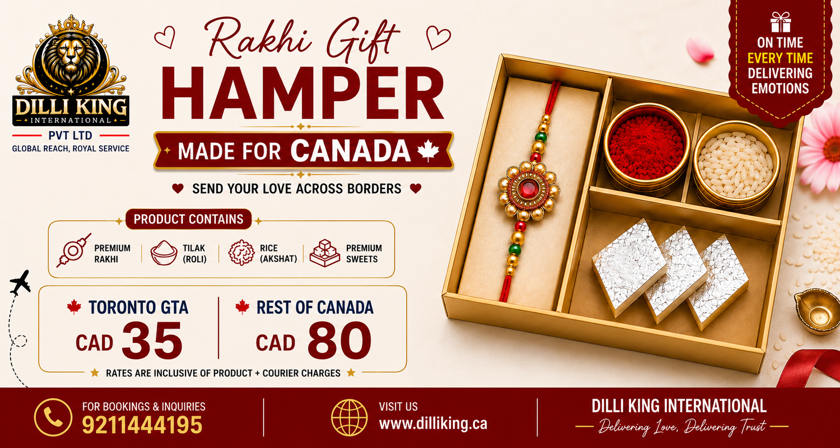 Dilli King homepage banner